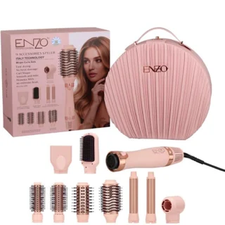 ست سشوار برس‌دار حالت‌دهنده حرفه‌ای انزو پروفیشینال مدل EN-509 با توان 1200 وات، موتور برا 102852146