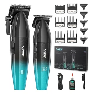 ماشین اصلاح موی سر و صورت شارژی وی جی ار مدل V-640 S2 با موتور 9000 دور در دقیقه، تیغه است 102766326