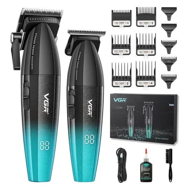 ماشین اصلاح موی سر و صورت شارژی وی جی ار مدل V-640 S2 با موتور 9000 دور در دقیقه، تیغه است 102766326