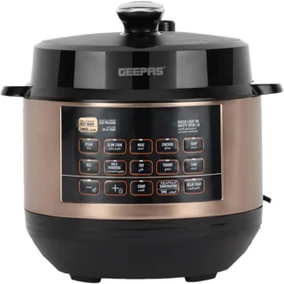 پلوپز چند کاره جیپاس مدل GMC35052 ظرفیت ۶ لیتر با بدنه استیل ضدزنگ