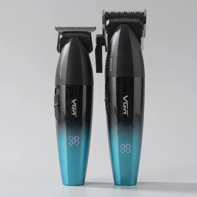 ماشین اصلاح موی سر و صورت شارژی وی جی ار مدل V-640 S2 با موتور 9000 دور در دقیقه، تیغه استیل پیشرفته