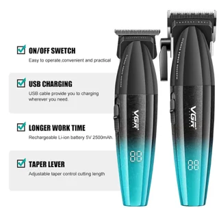 ماشین اصلاح موی سر و صورت شارژی وی جی ار مدل V-640 S2 با موتور 9000 دور در دقیقه، تیغه است 102766325